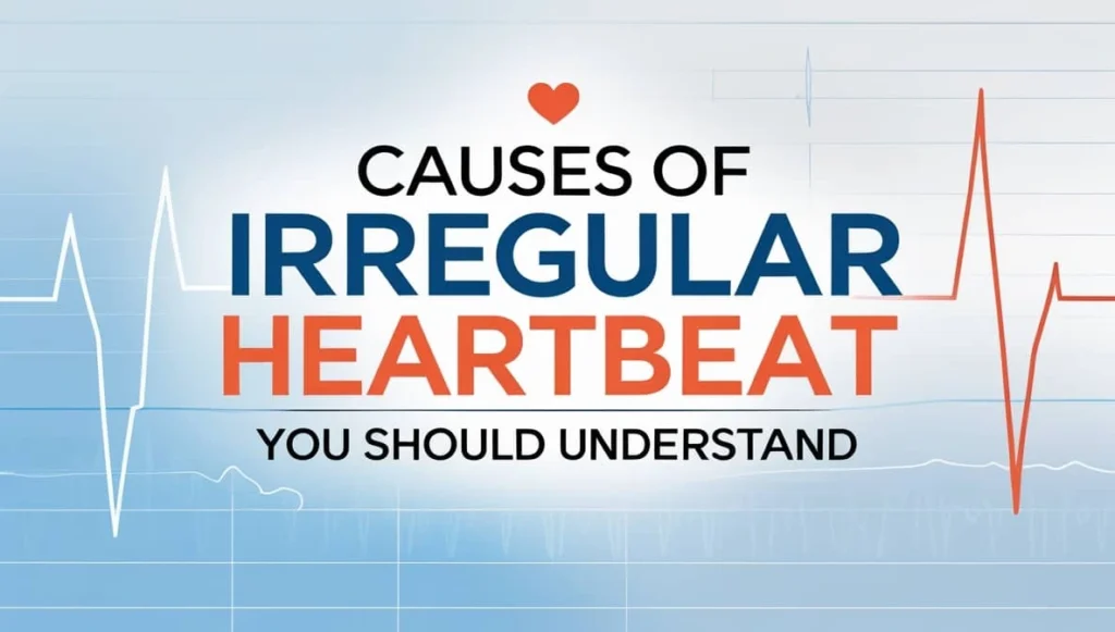 some heart diseases are the causes of irregular heartbeat.