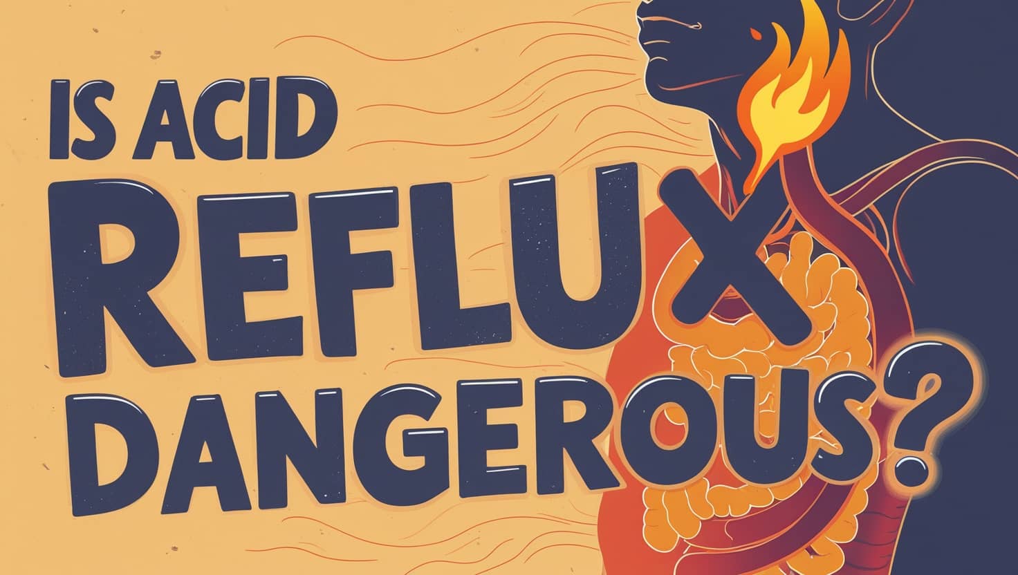 “Is acid reflux dangerous?” Acid reflux itself is not life-threatening. However, chronic acid reflux can lead to serious health issues. 