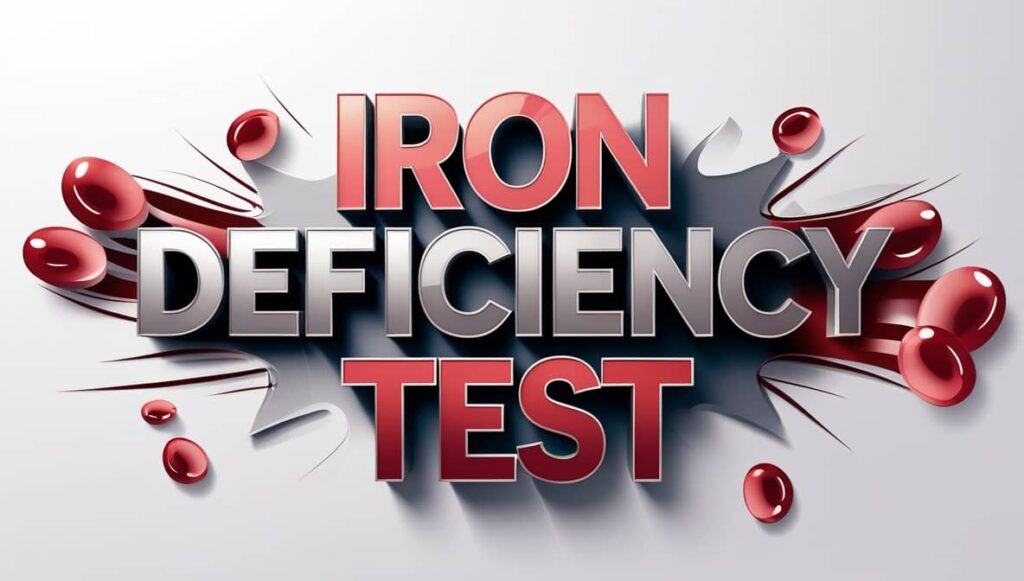 iron deficiency test is important in determining the type of anemia.