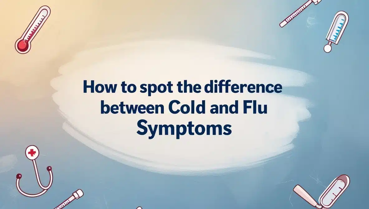 how to spot the difference between cold and flu